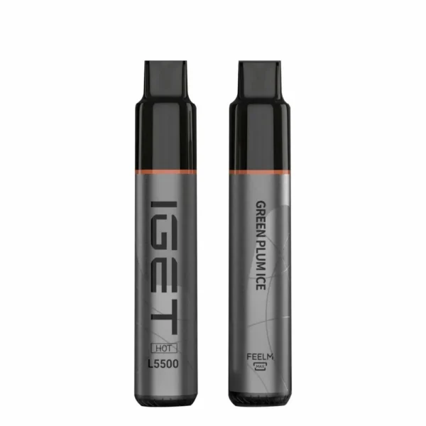 Home iget hot 5500 puffs green plum ice 2pcs 1